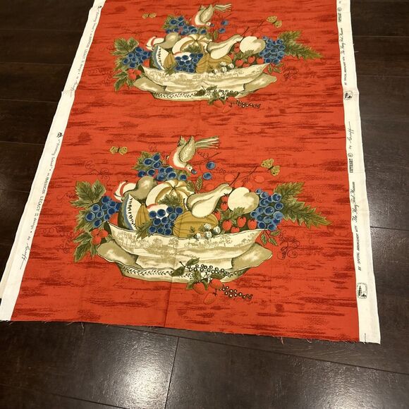 Vintage Henry Ford Museum By Greeff  Fruit Bowl Finishing School 3 Yards 2” - Picture 6 of 12